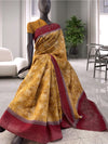 Falguni Mustard Moonga Cotton Saree