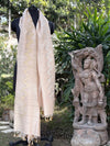 Tuberose Off White Matka Georgette Dupatta