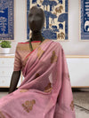 Pretty in Pink Cotton Booti Saree