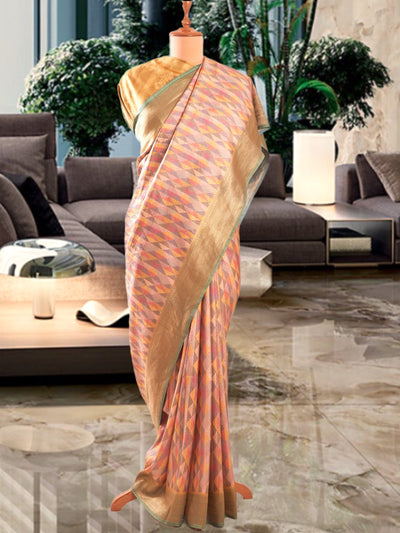 Champagne Gold Soft Silk Saree