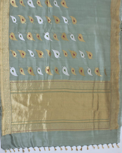 Czarina Sea Green Soft Silk Saree