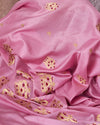 Coronation Crown Pink Soft Silk Saree