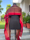 Alexandra Olive stripe Silk Dupatta