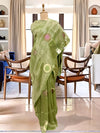 Persian Green Tissue Saree