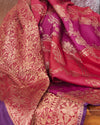 Namdroling Red Rangkaat Tussar Georgette Saree