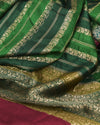 Viratnagar Green Raw Silk Saree