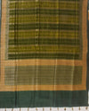 Nalanda Mehendi Raw Silk Saree