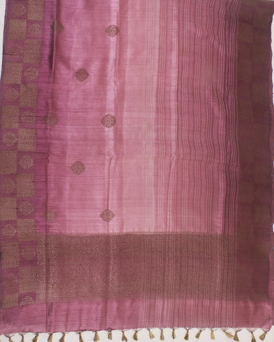 Amravati Mauve Raw Silk Saree