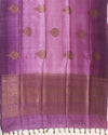 Kannagi Purple Shaded Raw Silk Saree