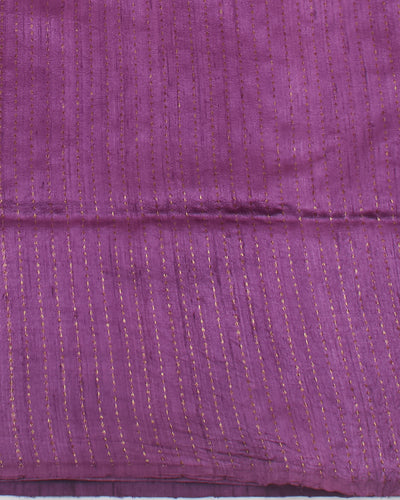 Kannagi Purple Shaded Raw Silk Saree