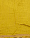 Golden Pathways Yellow Khaddi Georgette Sari